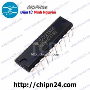 (DT) IC 74373 74HC373 DIP-20 Hàng Tốt (74HC373N) (IC Flip-Flop loại bát phân D với đầu ra 3 trạng thái)