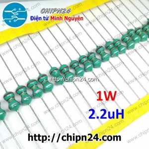 [10 cái] () Cuộn cảm vạch 2.2uH 1W (DIP 0510 2.2uH)