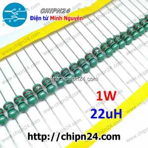 [10 cái] (K193) Cuộn cảm vạch 22uH 1W (DIP 0510 22uH)