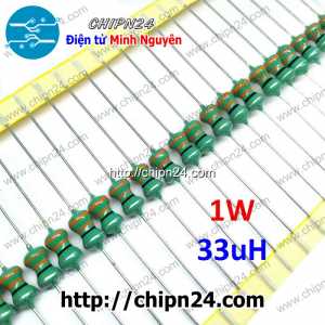 [10 cái] () Cuộn cảm vạch 33uH 1W (DIP 0510 33uH)