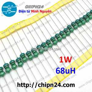 [10 cái] () Cuộn cảm vạch 68uH 1W (DIP 0510 68uH)