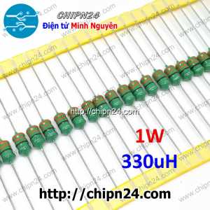 [10 cái] () Cuộn cảm vạch 330uH 1W (DIP 0510 330uH)