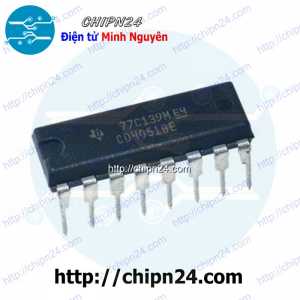 [DIP] IC CD4051 DIP-16 (CD4051BE) (IC đa hợp và giải đa hợp 8 kênh tương tự)