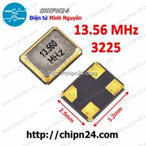 (K359) Thạch anh Dán 3225 13.56M (4 chân 3.2x2.5mm 13.56MHz)