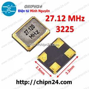 Thạch anh Dán 3225 27.12M (4 chân 3.2x2.5mm 27.12MHz)