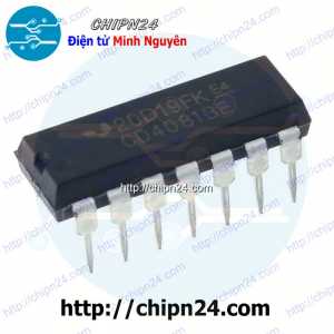 [DIP] IC CD4081 DIP-14 (CD4081BE) (IC Cổng AND (4 Cổng AND 2 ngõ vào))