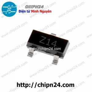 [10 con] (G11.1) Diode Zener Dán BZX84C3V3 3V3 (Z14) SOT-23 (SMD)