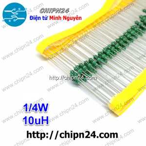 [10 cái] () Cuộn cảm vạch 10uH 1/4W (DIP 0307 10uH)