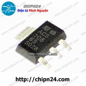 (SOP) Triac Dán ACS108-6SN ACS1086S SOT-223 0.8A 600V (SMD)