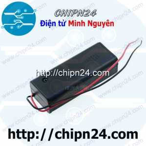 (C10) Hộp Đế pin 2 viên AA (có nắp, có công tắc)