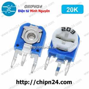 (K363) Biến trở tam giác RM063 20K 203 (Biến trở cúc áo 203)