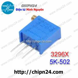 (K381) Biến trở tinh chỉnh Ngang 3296X 5K-502 (vi chỉnh)