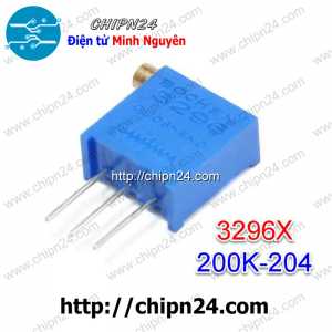 (K382) Biến trở tinh chỉnh Ngang 3296X 200K-204 (vi chỉnh)