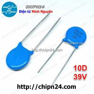 (K279) Tụ chống sét Varistor 10D 39V 10D390K (Đường kính 10mm)
