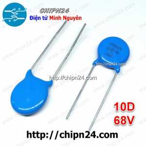 (K280) Tụ chống sét Varistor 10D 68V 10D680K (Đường kính 10mm)