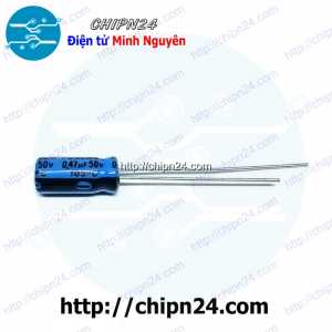 [25 con] (F252) Tụ hóa 0.47uF 50V Đen (5x11mm)