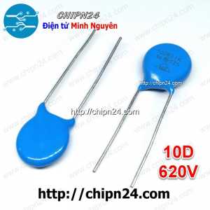 (K283) Tụ chống sét Varistor 10D 620V 10D621K (Đường kính 10mm)