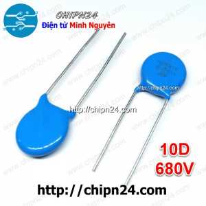 (K284) Tụ chống sét Varistor 10D 680V 10D681K (Đường kính 10mm)