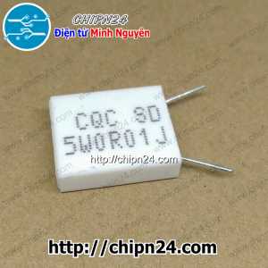 (F323) Điện Trở Sứ 0.01R 5W Loại Đứng