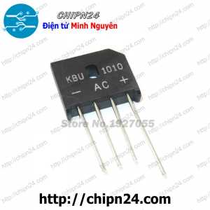(F56) Cầu Diode KBU1010 10A 1000V (10A dẹt)