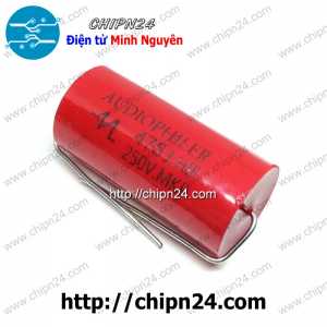 (F227) Tụ Audiophiler 4.7uF 250V 475J màu đỏ (Tụ Audio)