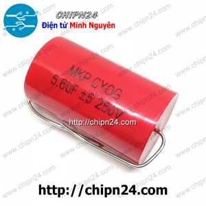 (F227) Tụ Audiophiler 5.6uF 250V 565J màu đỏ (Tụ Audio)