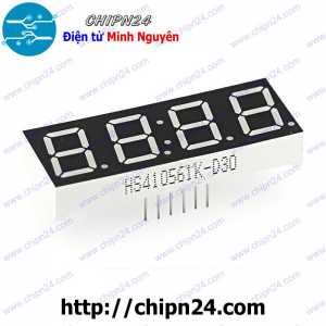 Led 7 Đoạn Đồng Hồ 0.56 inch 24H Dương chung (Sáng Đỏ) (Led 7 Thanh)