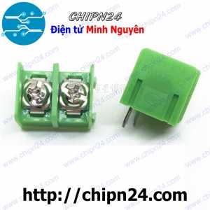 Domino KF762 2P (Xanh lá thẳng) (Terminal, Cầu đấu dây cọc nguồn MG/ KF7.62 7.62 7.62mm)