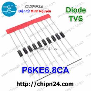 [10 con] () P6KE6.8CA Diode TVS 2 chiều