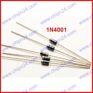 [25 con] (K462) Diode 1N4001 DIP 1A 50V (IN4001 4001)