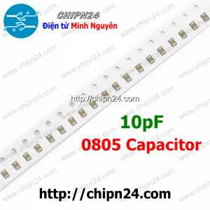 [25 con] Tụ dán 0805 10pF 50V (2.0x1.2mm)