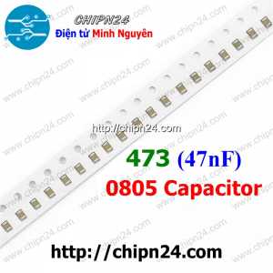 [25 con] Tụ dán 0805 473K 50V (47nF) (2.0x1.2mm)