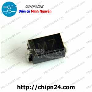 [25 con] Diode Dán 1N4007 M7 SMA 1A 1000V (SMD) (4007)
