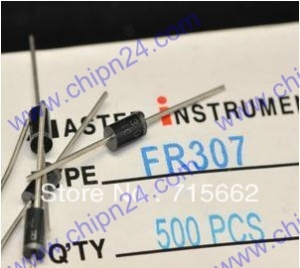 [10 con] (K464) Diode FR307 DIP 3A 1000V [Diode xung]
