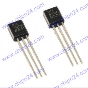 [25 con] Transistor 2N3906 TO-92 PNP 200mA 40V (N3906 3906)