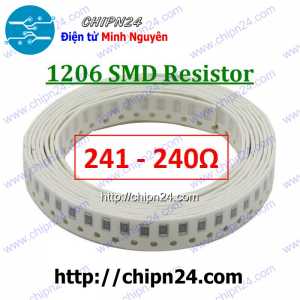 [50 con] () Điện Trở dán SMD 1206 240R 5% (Ký hiệu 1206 241)