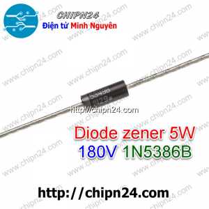 (K517) Diode zener 5W 180V Hàng Tốt 1N5386B DO-201AE