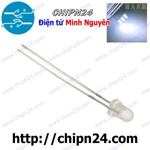 [50 con] (TK19) Led 3mm Đục màu Trắng