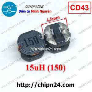 Cuộn Cảm Dán CD43 15uH (Ký hiệu 150) (SMD)