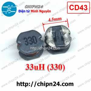 (K201) Cuộn Cảm Dán CD43 33uH (Ký hiệu 330) (SMD)