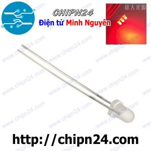 [50 con] (TK19) Led 3mm Đục màu Đỏ