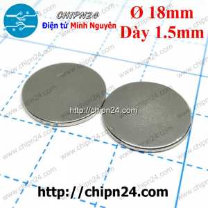 Nam châm Tròn phi 18mm dày 1.5mm