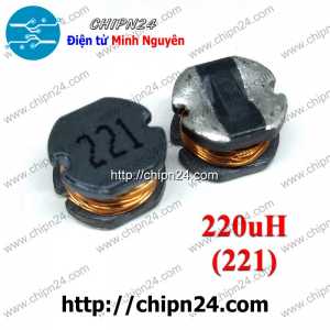 (K212) Cuộn Cảm Dán CD75 220uH (Ký hiệu 221) (SMD)