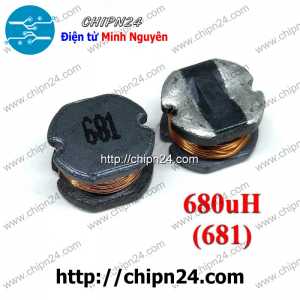 (K213) Cuộn Cảm Dán CD75 680uH (Ký hiệu 681) (SMD)