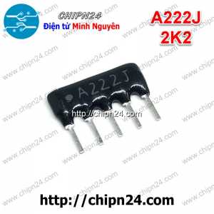 (K158) Điện trở thanh 5P 2K2 A222J (Trở Băng A05-222)