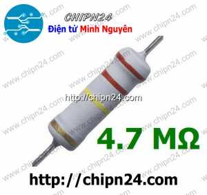 (F375) Điện Trở 4M7 2W 5%