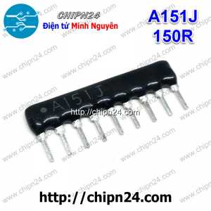 (K163) Điện trở thanh 9P 150R A151J (Trở Băng A09-151)