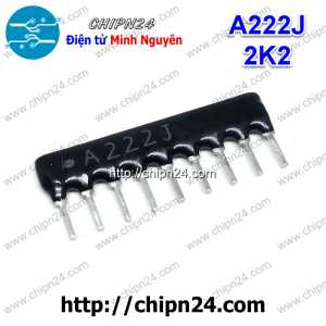 (K165) Điện trở thanh 9P 2K2 A222J (Trở Băng A09-222)