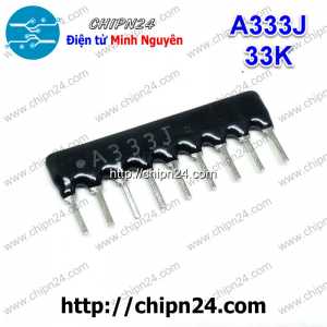 (K167) Điện trở thanh 9P 33K A333J (Trở Băng A09-333)