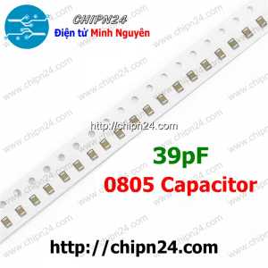 [25 con] (G26) Tụ dán 0805 39pF 50V (2.0x1.2mm)